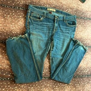 BKE, 34, dark washed jeans.